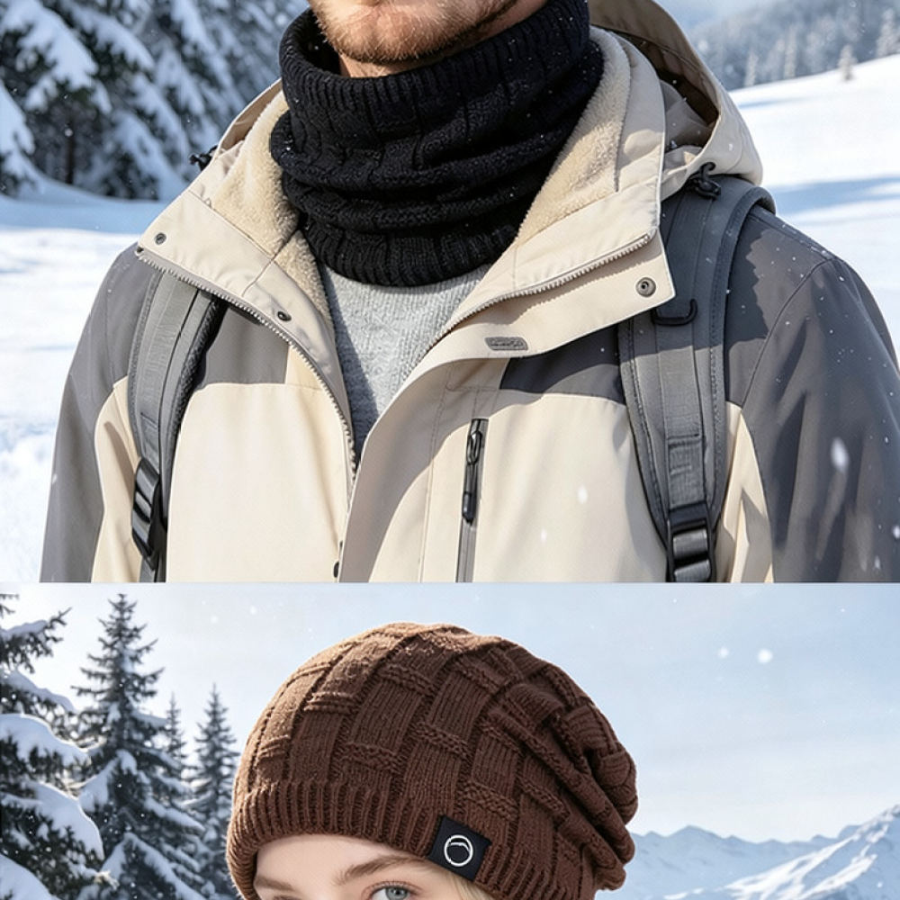 Cycling Commute Essentials - Ensemble bonnet et écharpe d'hiver pour