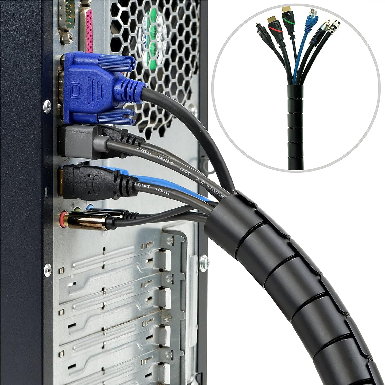 Gaine spirale flexible pour câ - Cable Lock Flexible avis et prix